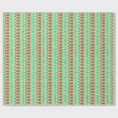 Kerstontbijtkoek Mannen Fun Cadeaupapier (Vlak)