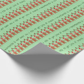 Kerstontbijtkoek Mannen Fun Cadeaupapier (Hoek)