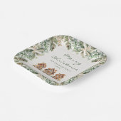 kerstontbijtkoek papieren bordje (Gebogen)