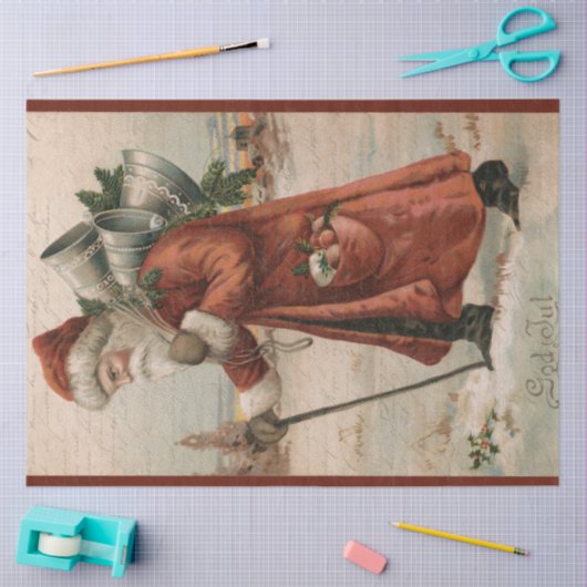  kerstontvlechting kerstman tissuepapier (Craft)