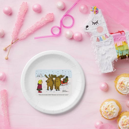 kerstontwerp 12 papieren bordje (Feest)