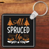 Kerstontwerp 'All Spruced Up'-85675 Sleutelhanger (Achterkant)