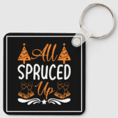 Kerstontwerp 'All Spruced Up'-85675 Sleutelhanger (Achterkant)