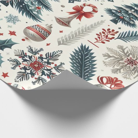 Kerstontwerp Cadeaupapier (Hoek)