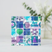 Kerstontwerp Feestdagenkaart (Staand voorkant)