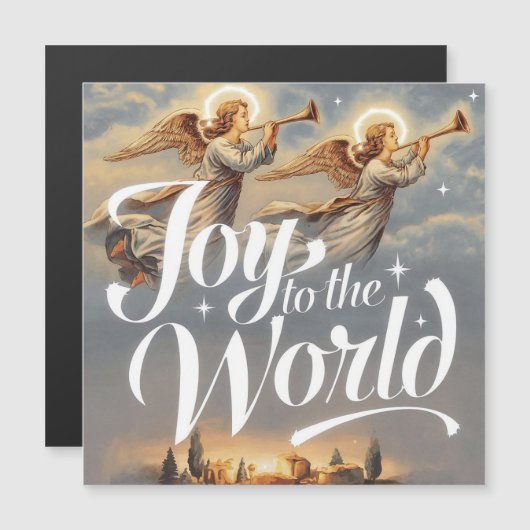 Kerstontwerp 'Joy to the World'  (Voorkant / Achterkant)