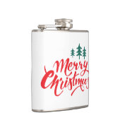 Kerstontwerp met bomen heupfles (Rechts)