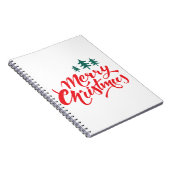 Kerstontwerp met bomen notitieboek (Rechterzijde)