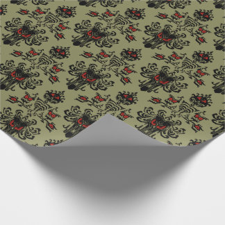 Kerstontwerp met gevlekte beugel cadeaupapier