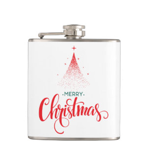 Kerstontwerp met sterren heupfles