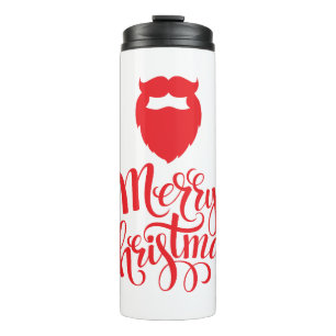 Kerstontwerp — Santa Bard Thermosbeker