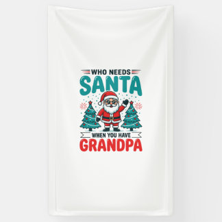 Kerstopa Sinterklaas Familie Spandoek