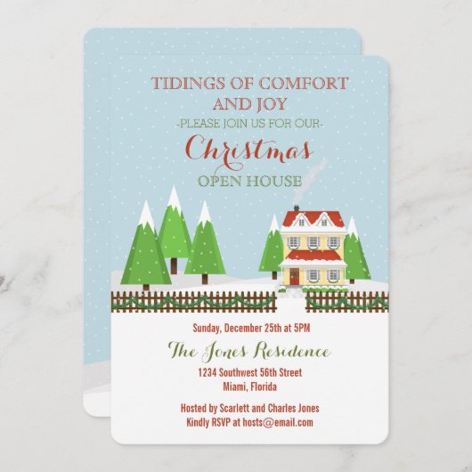 Kerstopening Kaart (Voorkant / Achterkant)