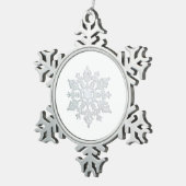 kerstoranje tin sneeuwvlok ornament (Rechts)