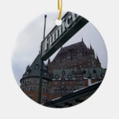 kerstornament Chateau Frontenac Keramisch Ornament (Voorkant)