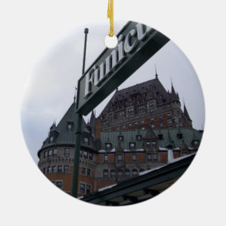 kerstornament Chateau Frontenac Keramisch Ornament