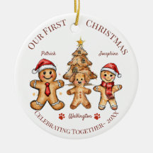 Kerstornament - Eerste kerst met onze hond 
