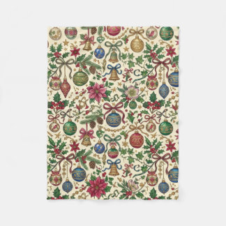 Kerstornament Fleece Deken Vintage