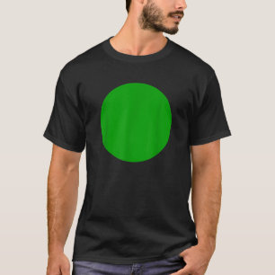 Kerstornament groene primaire kleur cirkelvorm t-shirt