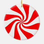 Kerstornament in de vorm van snoep keramisch ornament (Achterkant)