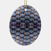 Kerstornament met honingraat ontwerp keramisch ornament (Rechts)