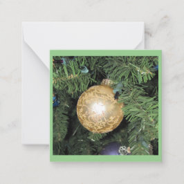 Kerstornament Platte Notitiekaarten Notitiekaartje