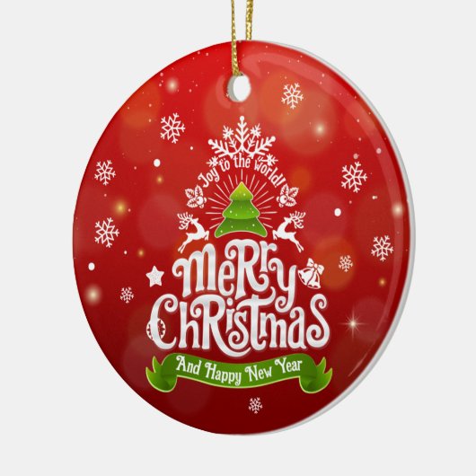 Kerstornament Png, Kerstmis en Nieuwjaar Png Keramisch Ornament (Links)