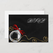 kerstornament Red Bow RSVP (Voorkant / Achterkant)