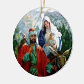 Kerstornament - Religieus Keramisch Ornament (Links)