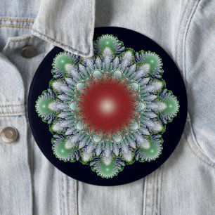 Kerstornament Ronde Button 6,0 Cm