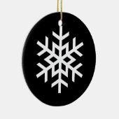 Kerstornament Sneeuwvlok Keramisch Ornament (Rechts)