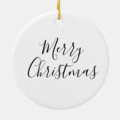 Kerstornament Sneeuwvlok Keramisch Ornament (Achterkant)