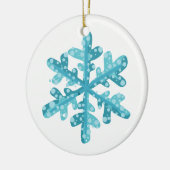 Kerstornament Sneeuwvlok Keramisch Ornament (Links)