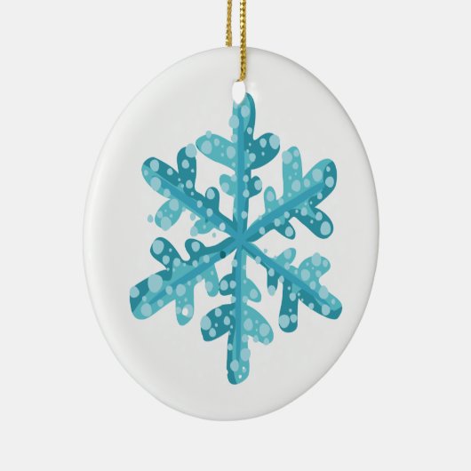 kerstornament Snowflake Keramisch Ornament (Rechts)