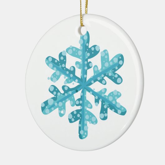 kerstornament Snowflake Keramisch Ornament (Links)