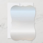 Kerstornament Star Silver Party Kaart (Achterkant)