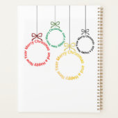 Kerstornament Tekst Ontwerp Planner (Achterkant)