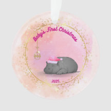 Kerstornament voor de eerste kerst van de baby - D