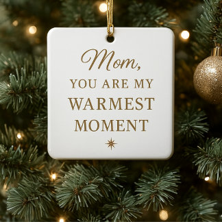 Kerstornament voor Moeder – Magische Kerst Keramisch Ornament