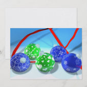 Kerstornamenten Kaart (Voorkant / Achterkant)