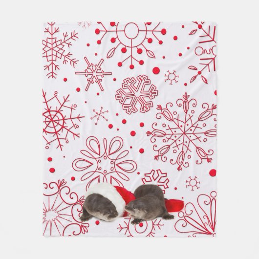 Kerstotter Fleece Blanket, medium (Voorkant)