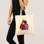kerstpaar tote bag (Voorkant (product))