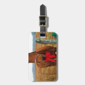 kerstpaard bagagelabel (Voorkant verticaal)