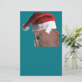 kerstpaard briefpapier (Staand voorkant)