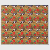 kerstpaard cadeaupapier (Vlak)