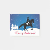 Kerstpaard Dressage Winter Post-it® Notes (Voorkant)