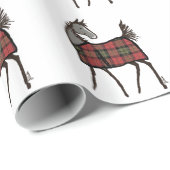 Kerstpaard Lover Cadeaupapier (Rol Hoek)