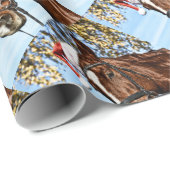 Kerstpaard met pet cadeaupapier (Rol Hoek)