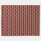 kerstpaarden fleece deken (Voorkant (Horizontaal))
