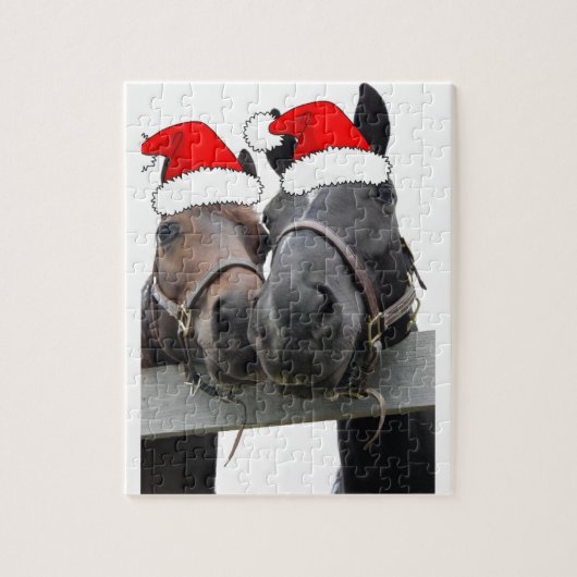 kerstpaarden legpuzzel (Verticaal)